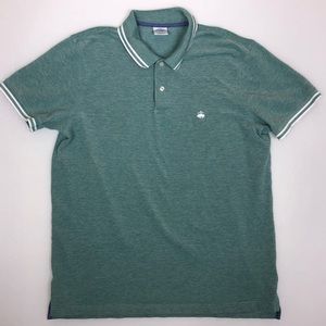 Brooks Brothers Green Pique Cotton Polo Youth XL